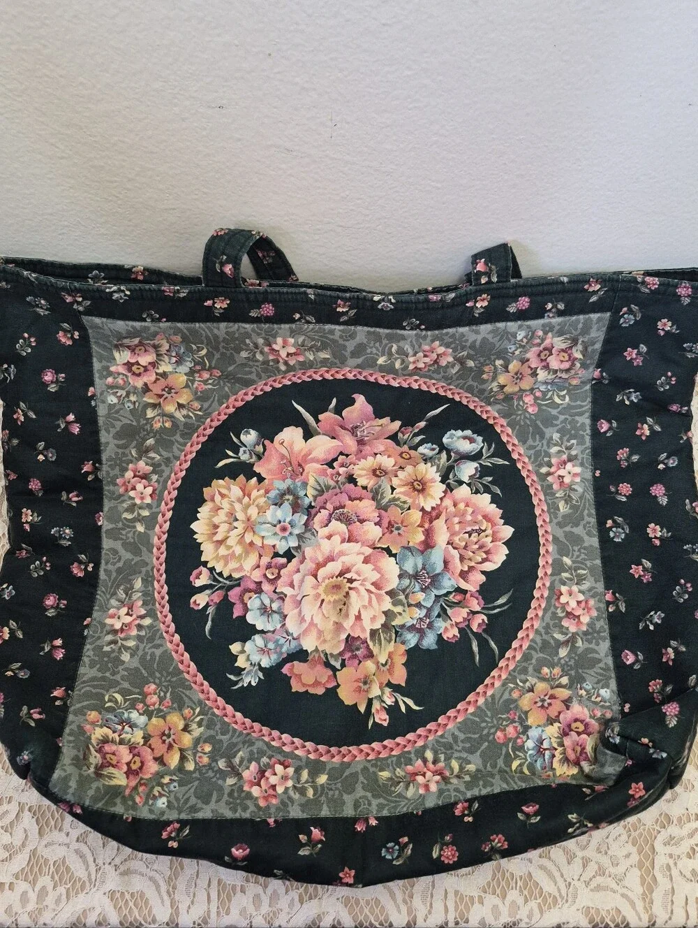Floral Fabric Tote